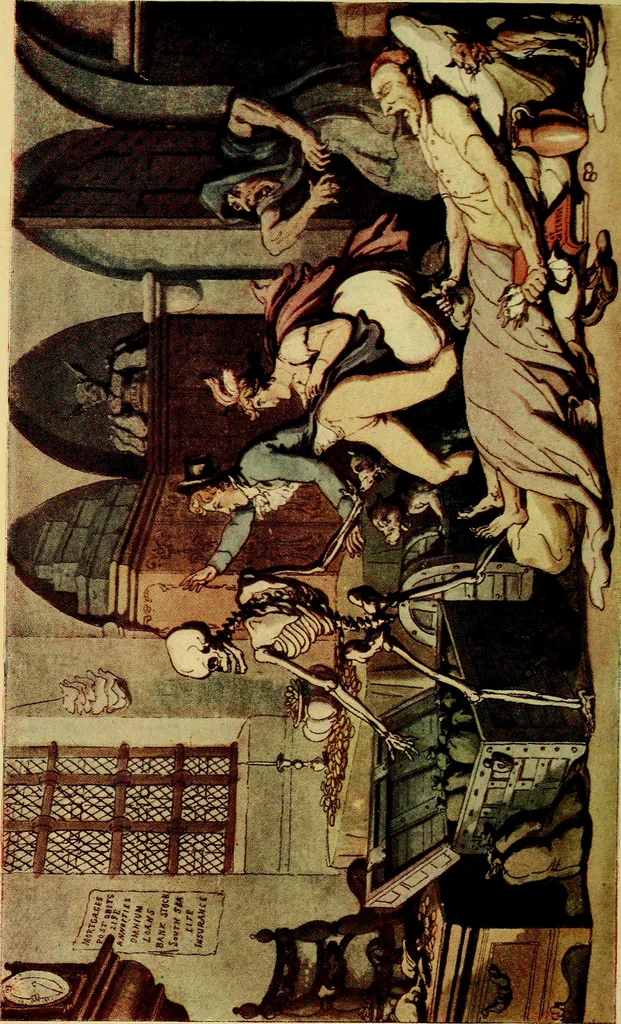 An illustration from The English dance of death, from the designs of Thomas Rowlandson;, 1903, leaf 136