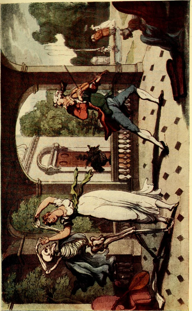 An illustration from The English dance of death, from the designs of Thomas Rowlandson;, 1903, leaf 157