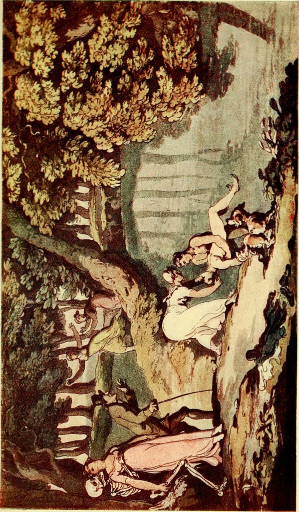 An illustration from The English dance of death, from the designs of Thomas Rowlandson;, 1903, leaf 165
