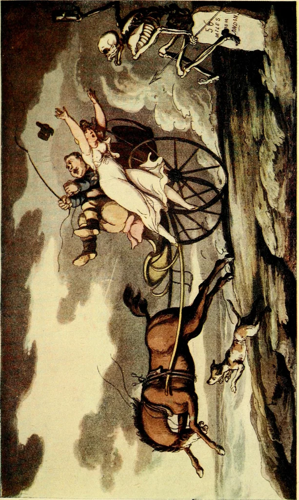 An illustration from The English dance of death, from the designs of Thomas Rowlandson;, 1903, leaf 181