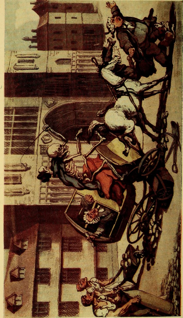 An illustration from The English dance of death, from the designs of Thomas Rowlandson;, 1903, leaf 236