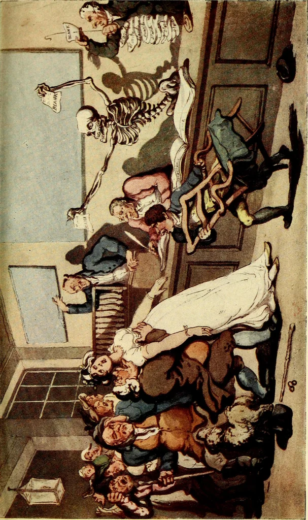 An illustration from The English dance of death, from the designs of Thomas Rowlandson;, 1903, leaf 257