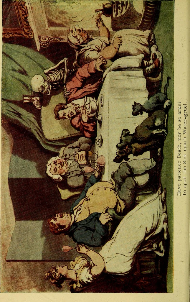 An illustration from The English dance of death, from the designs of Thomas Rowlandson;, 1903, leaf 28