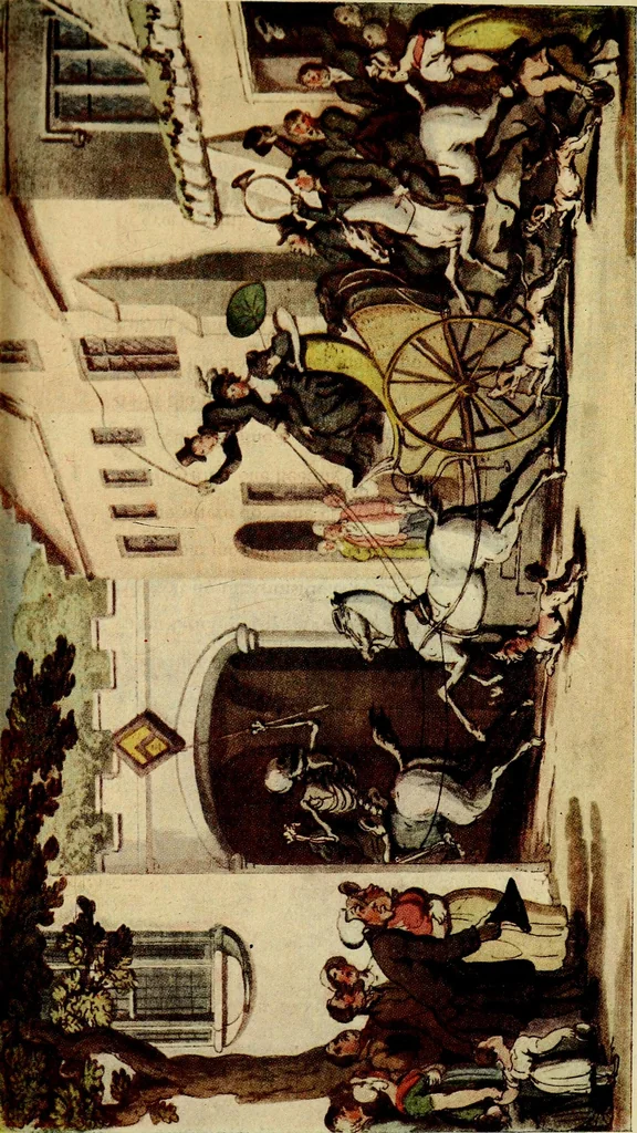 An illustration from The English dance of death, from the designs of Thomas Rowlandson;, 1903, leaf 293