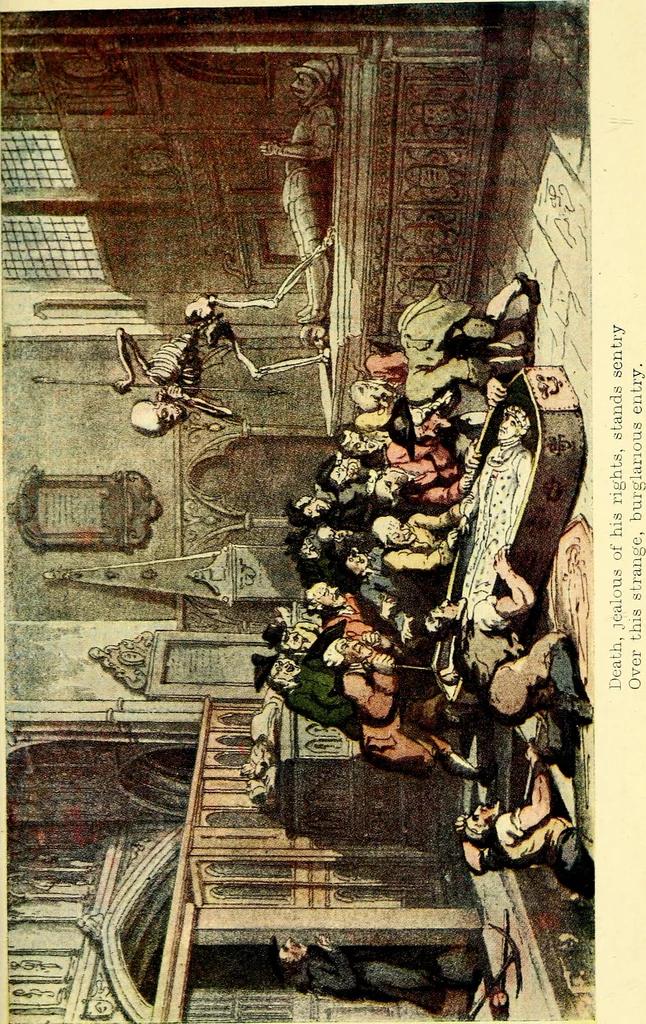 An illustration from The English dance of death, from the designs of Thomas Rowlandson;, 1903, leaf 307