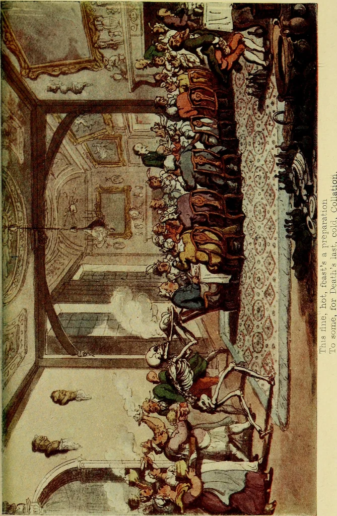 An illustration from The English dance of death, from the designs of Thomas Rowlandson;, 1903, leaf 313