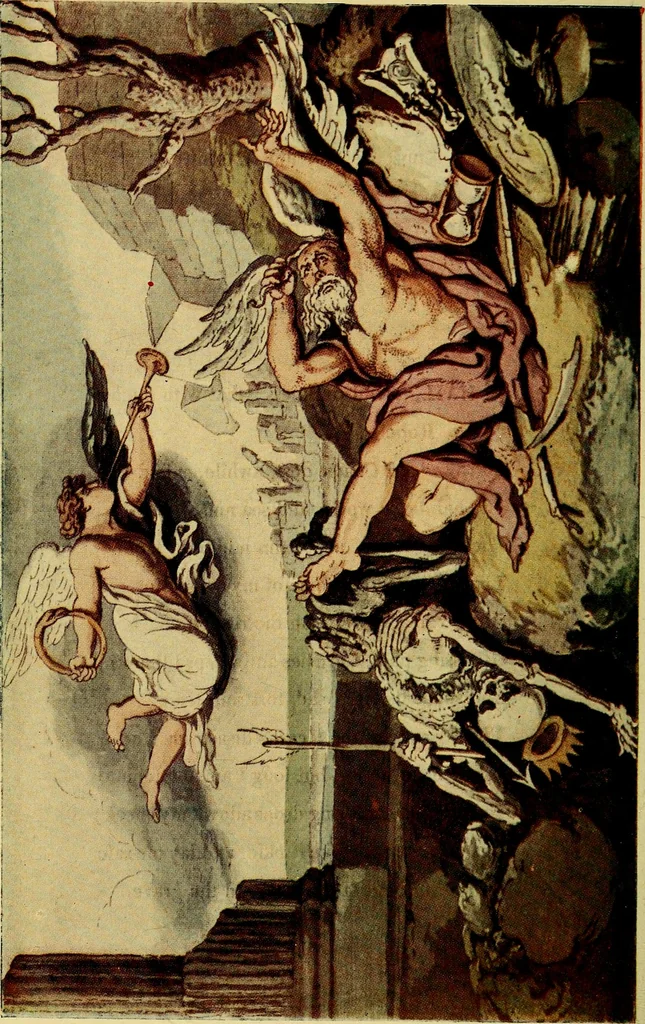 An illustration from The English dance of death, from the designs of Thomas Rowlandson;, 1903, leaf 330