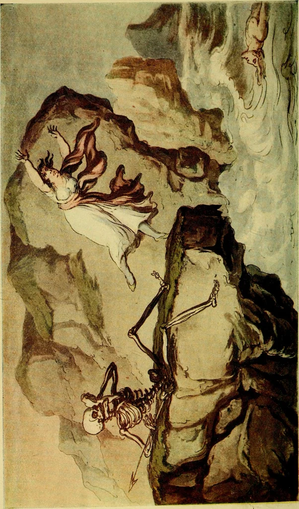 An illustration from The English dance of death, from the designs of Thomas Rowlandson;, 1903, leaf 8