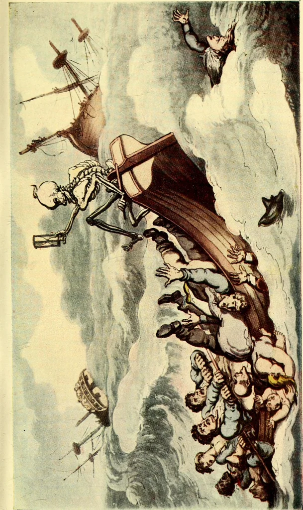 An illustration from The English dance of death, from the designs of Thomas Rowlandson;, 1903, leaf 95