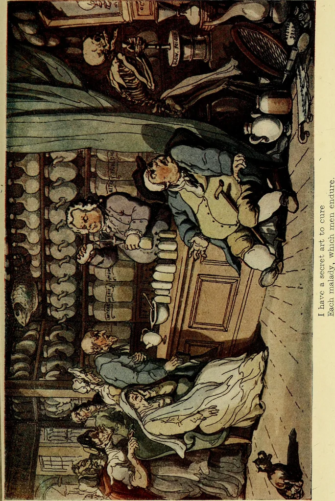 An illustration from The English dance of death, from the designs of Thomas Rowlandson;, 1903, leaf 111