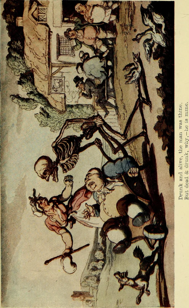 An illustration from The English dance of death, from the designs of Thomas Rowlandson;, 1903, leaf 123