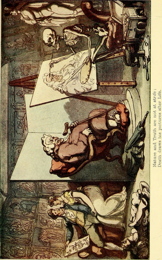 An illustration from The English dance of death, from the designs of Thomas Rowlandson;, 1903, leaf 159