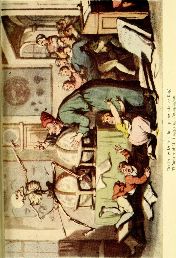 An illustration from The English dance of death, from the designs of Thomas Rowlandson;, 1903, leaf 199