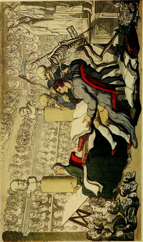 An illustration from The English dance of death, from the designs of Thomas Rowlandson;, 1903, leaf 20
