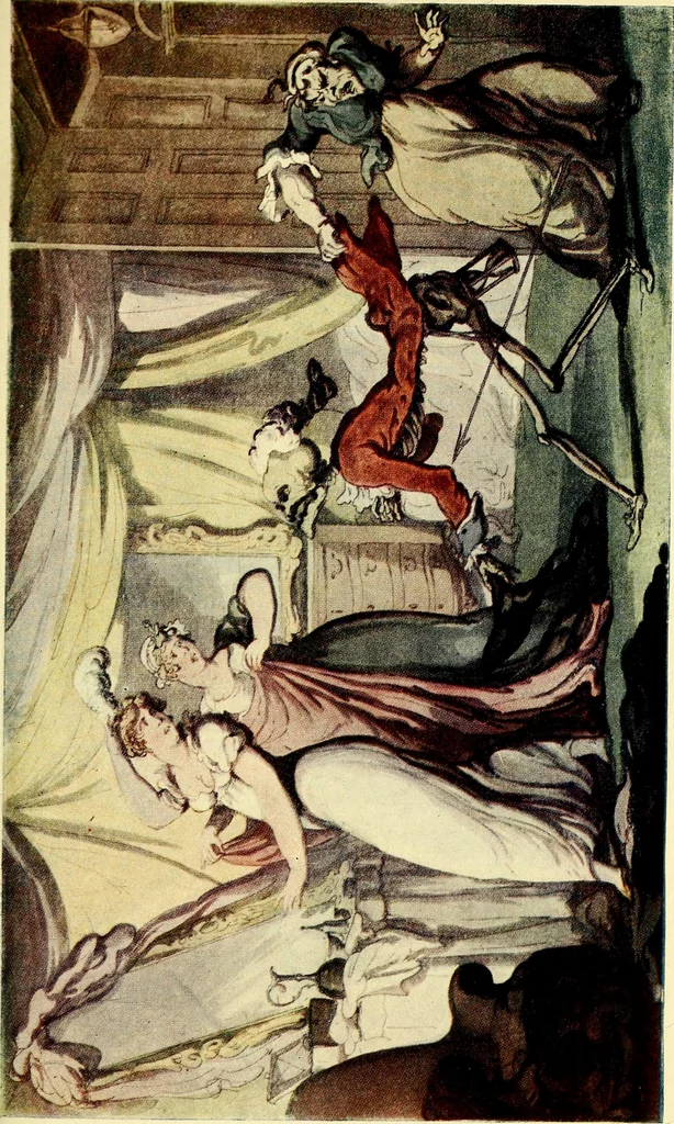 An illustration from The English dance of death, from the designs of Thomas Rowlandson;, 1903, leaf 209