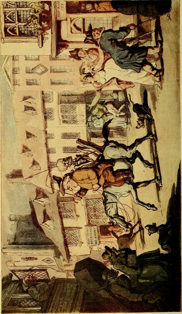 An illustration from The English dance of death, from the designs of Thomas Rowlandson;, 1903, leaf 222