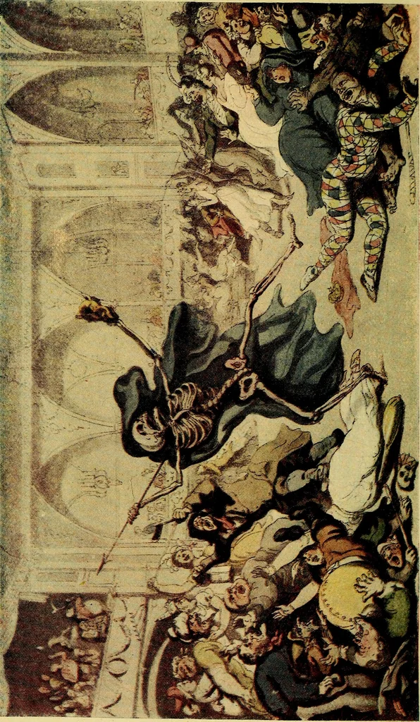 An illustration from The English dance of death, from the designs of Thomas Rowlandson;, 1903, leaf 228