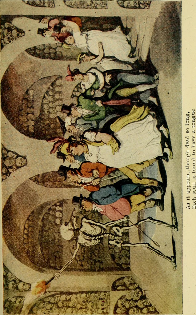 An illustration from The English dance of death, from the designs of Thomas Rowlandson;, 1903, leaf 255