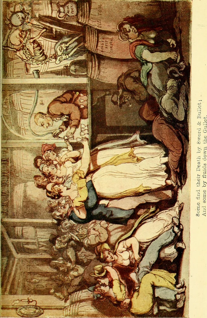 An illustration from The English dance of death, from the designs of Thomas Rowlandson;, 1903, leaf 295