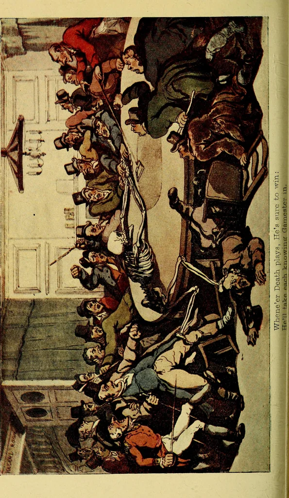 An illustration from The English dance of death, from the designs of Thomas Rowlandson;, 1903, leaf 302