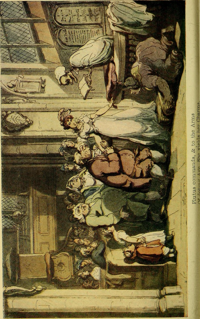 An illustration from The English dance of death, from the designs of Thomas Rowlandson;, 1903, leaf 318