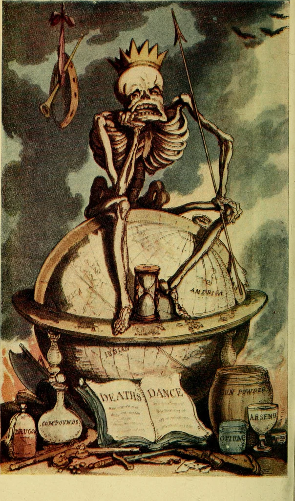 An illustration from The English dance of death, from the designs of Thomas Rowlandson;, 1903, leaf 8