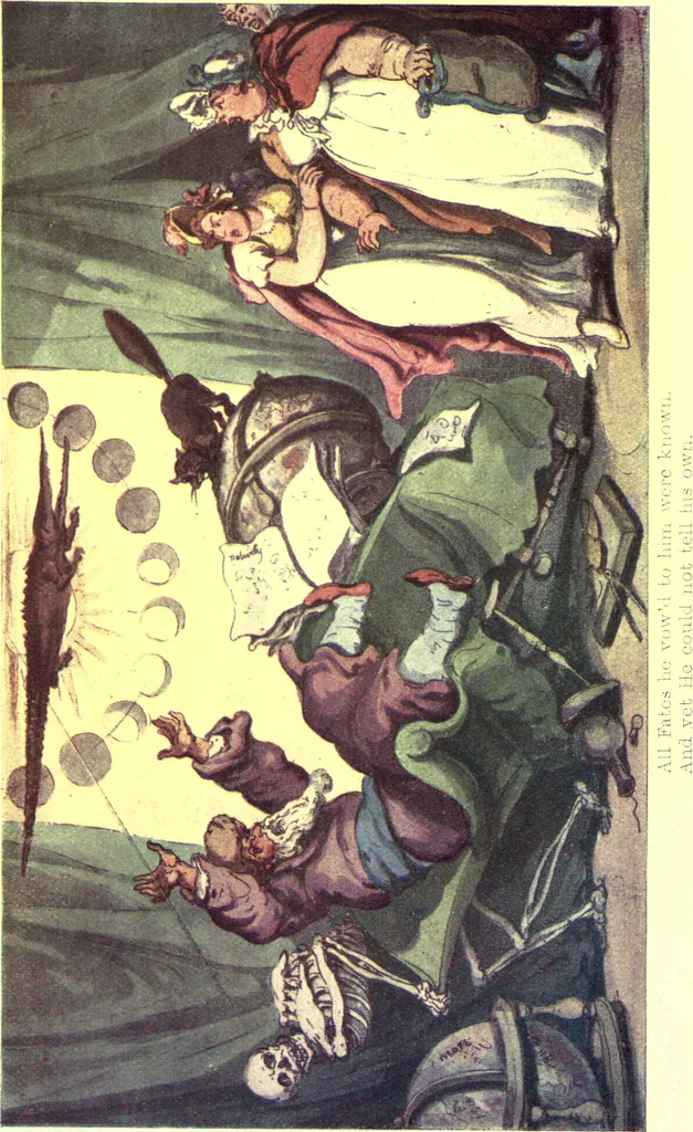 An illustration from The english dance of death, from the designs of Thomas Rowlandson. With metrical illus. by the author of "Doctor Syntaz", 1903, leaf 245