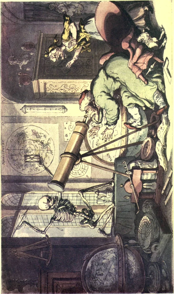 An illustration from The english dance of death, from the designs of Thomas Rowlandson. With metrical illus. by the author of "Doctor Syntaz", 1903, leaf 46