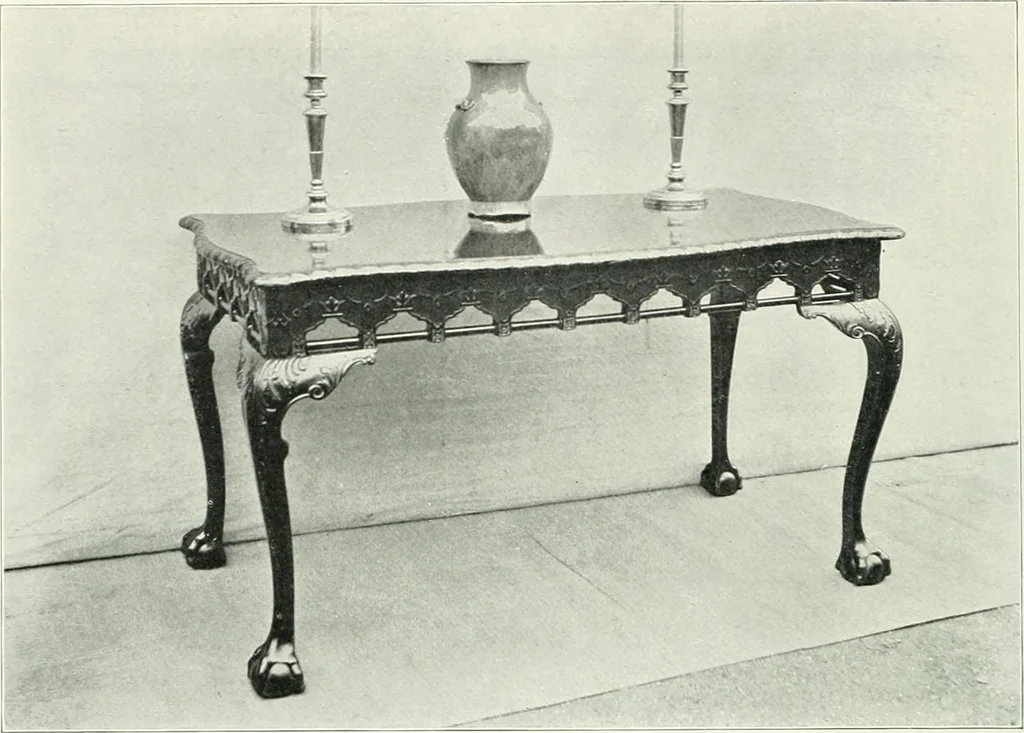 An illustration from English furniture and decoration, 1680-1800, 1909, leaf 107