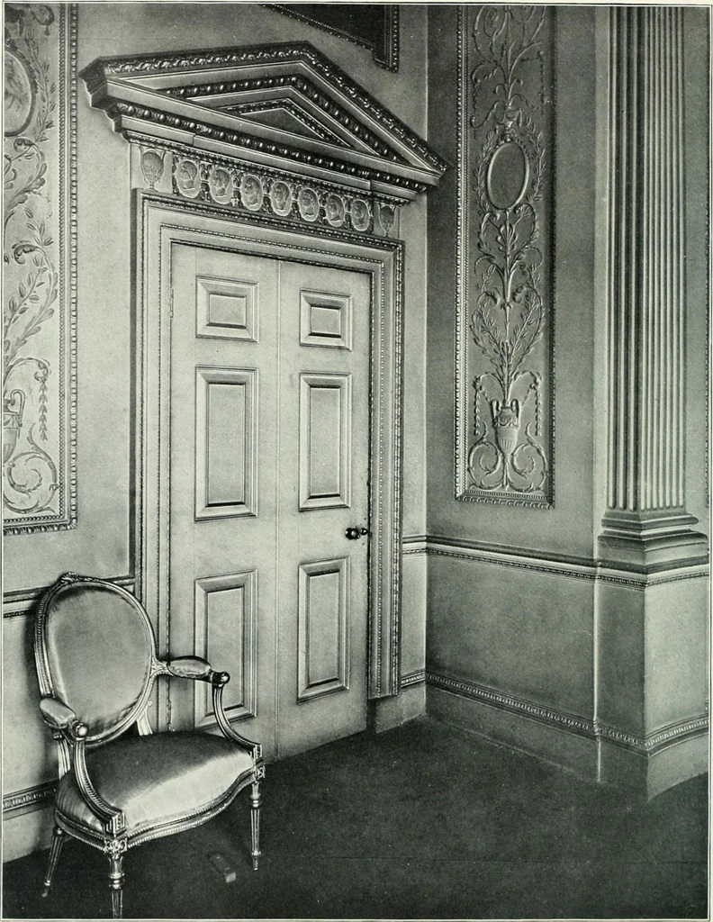An illustration from English furniture and decoration, 1680-1800, 1909, leaf 117