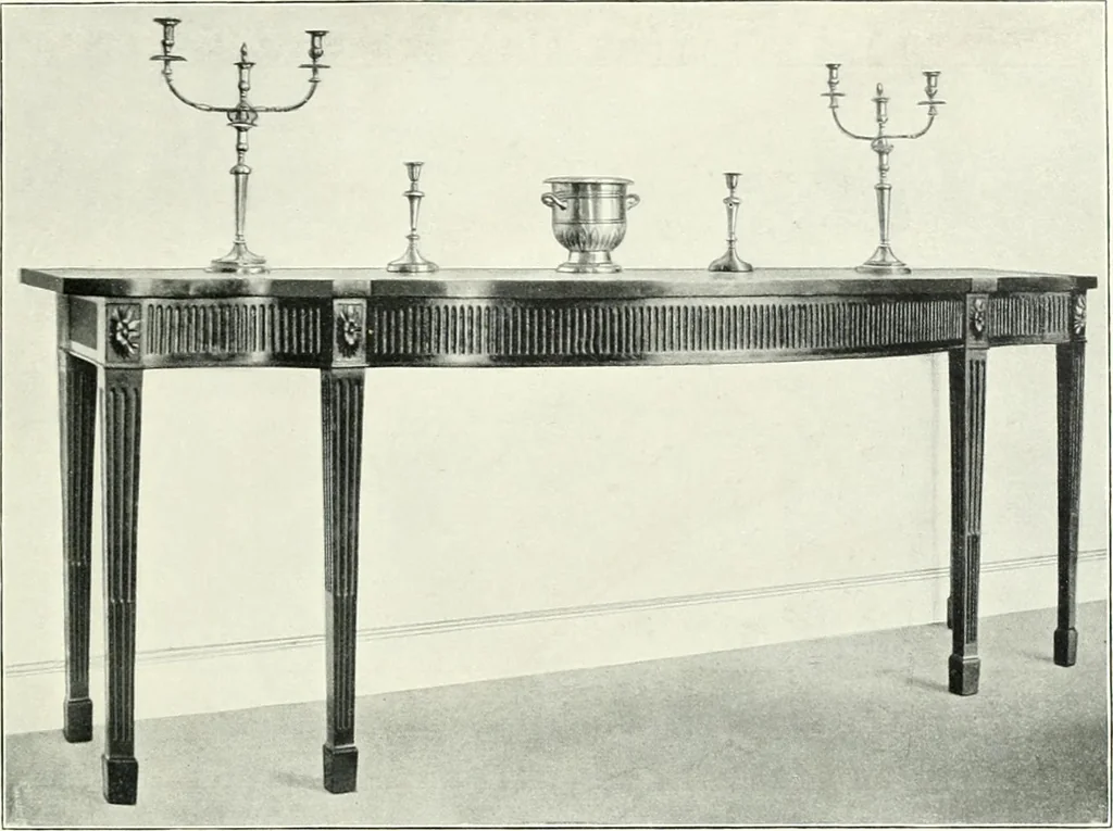 An illustration from English furniture and decoration, 1680-1800, 1909, leaf 156