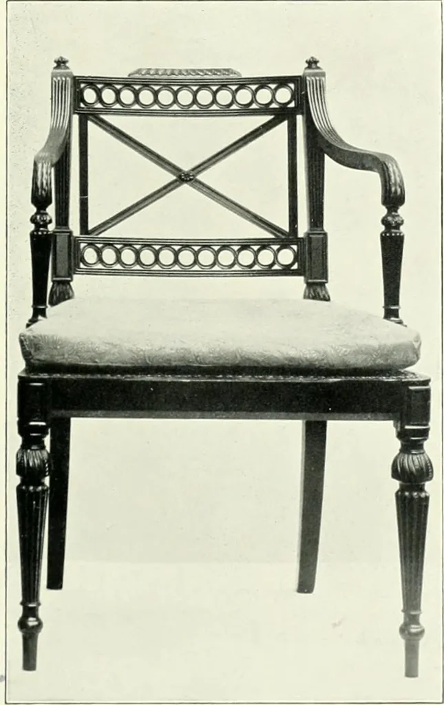 An illustration from English furniture and decoration, 1680-1800, 1909, leaf 158