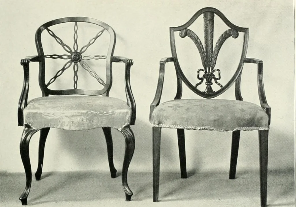 An illustration from English furniture and decoration, 1680-1800, 1909, leaf 168