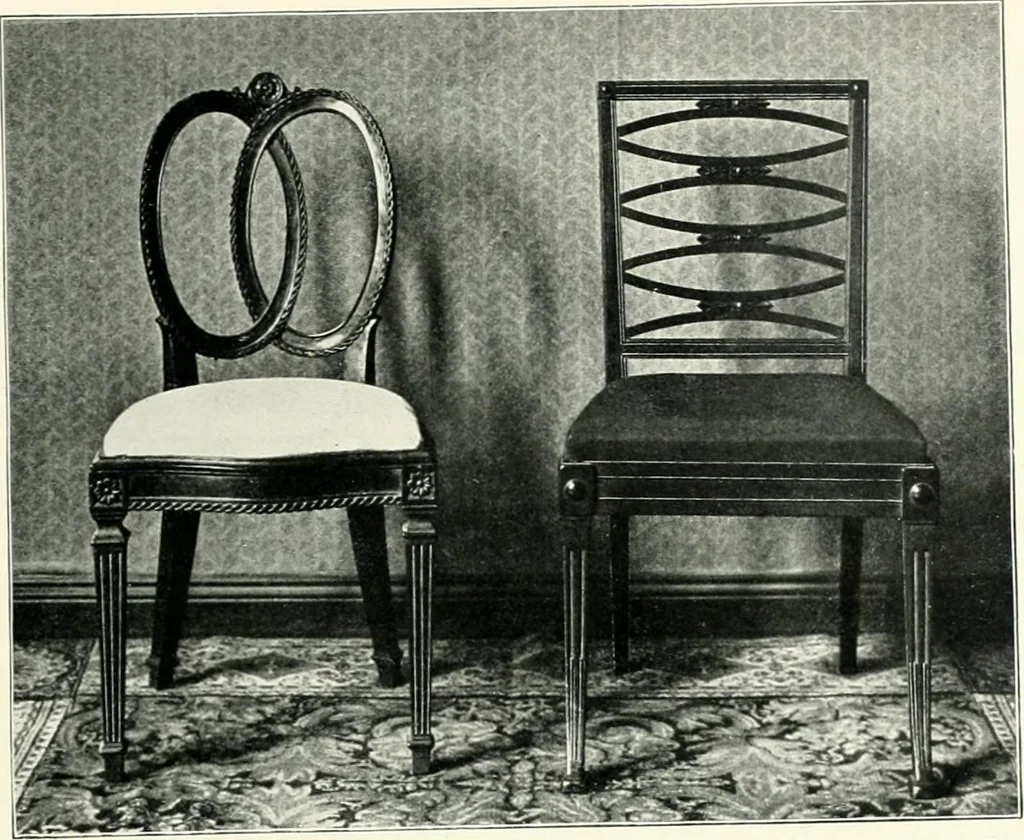 An illustration from English furniture and decoration, 1680-1800, 1909, leaf 184