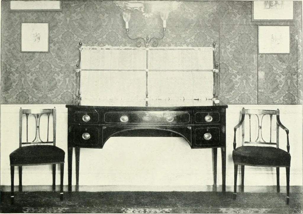 An illustration from English furniture and decoration, 1680-1800, 1909, leaf 196