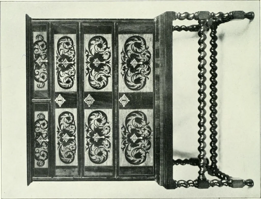 An illustration from English furniture and decoration, 1680-1800, 1909, leaf 25