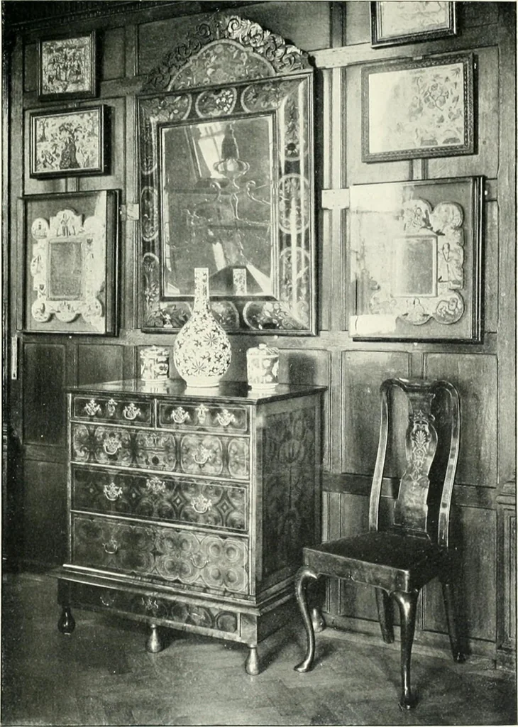 An illustration from English furniture and decoration, 1680-1800, 1909, leaf 28