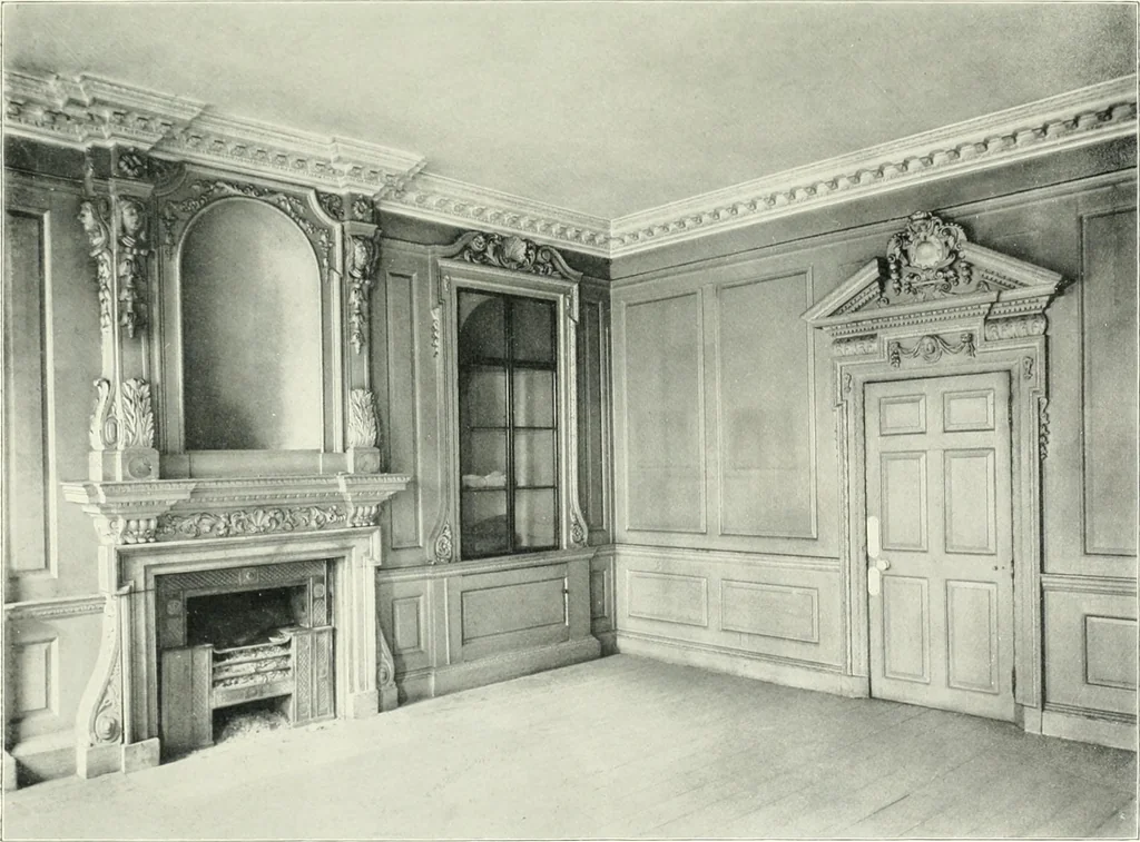 An illustration from English furniture and decoration, 1680-1800, 1909, leaf 34