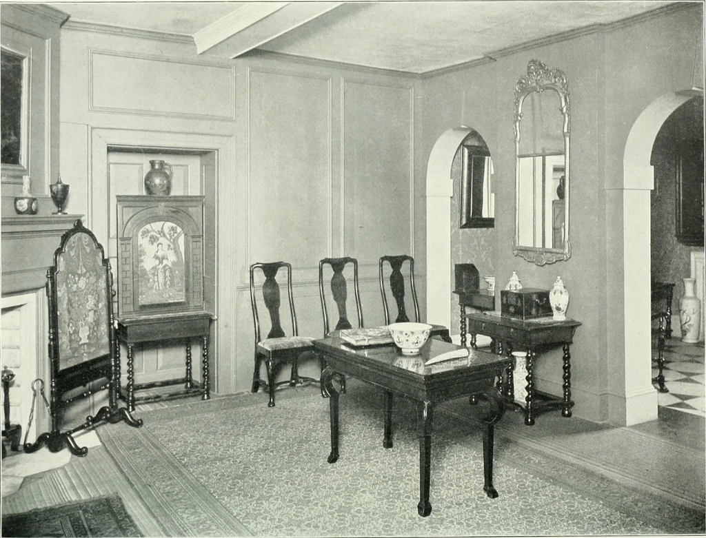 An illustration from English furniture and decoration, 1680-1800, 1909, leaf 45