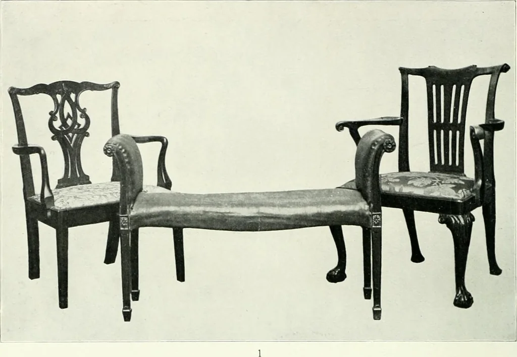 An illustration from English furniture and decoration, 1680-1800, 1909, leaf 97