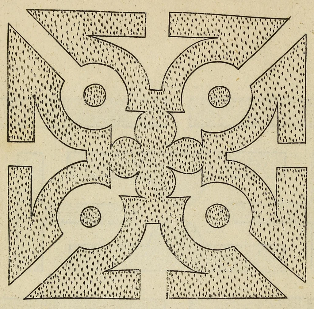 An illustration from The English gardner, or, A sure guide to young planters & gardeners : in three parts. I. Shewing the way and order of planting and raising all sorts of stocks, fruit-trees, and shrubs ... II. How to order the kitchin-garden, for all sorts of herbs, roots, and sallads. III. The ordering of the garden of pleasure ..., 1688, leaf 176