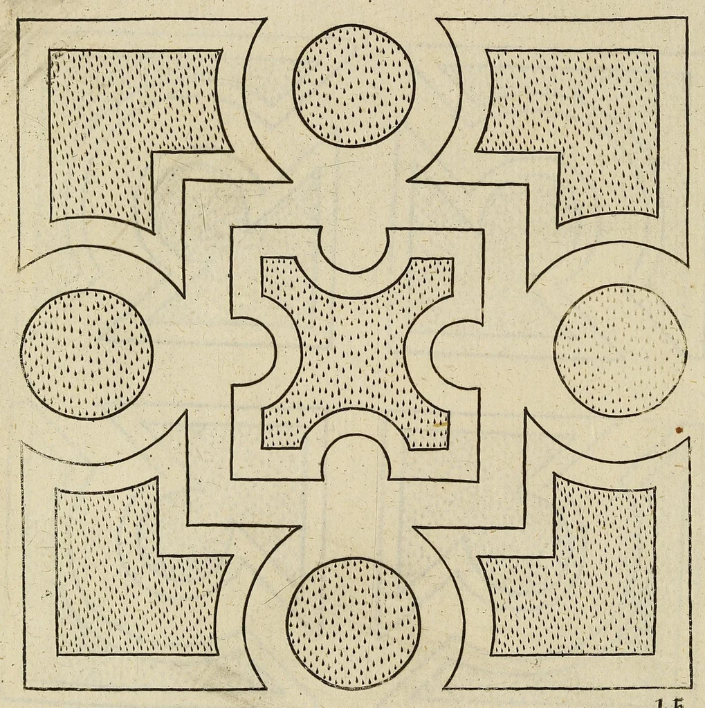 An illustration from The English gardner, or, A sure guide to young planters & gardeners : in three parts. I. Shewing the way and order of planting and raising all sorts of stocks, fruit-trees, and shrubs ... II. How to order the kitchin-garden, for all sorts of herbs, roots, and sallads. III. The ordering of the garden of pleasure ..., 1688, leaf 186