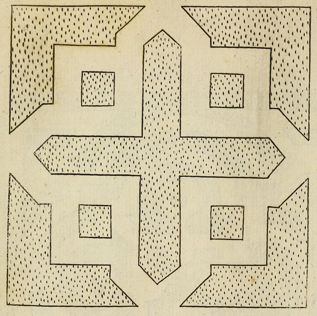 An illustration from The English gardner, or, A sure guide to young planters & gardeners : in three parts. I. Shewing the way and order of planting and raising all sorts of stocks, fruit-trees, and shrubs ... II. How to order the kitchin-garden, for all sorts of herbs, roots, and sallads. III. The ordering of the garden of pleasure ..., 1688, leaf 194