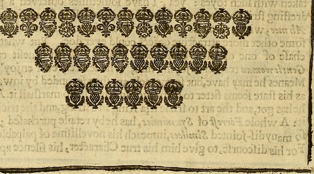 An illustration from The English gentleman; ; and The English gentlewoman: : both in one volume couched, and in one modell portrayed: to the living glory of their sexe, the lasting story of their worth. Being presented to present times for ornaments; commended to posterity for presidents. With A ladies love-lecture and a supplement lately annexed, and entituled The turtles triumph ..., 1641, leaf 309