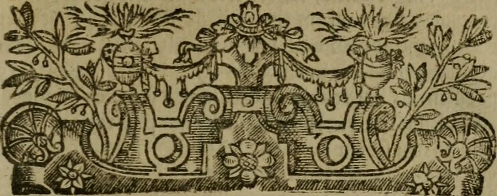 An illustration from The English gentlewoman, drawne out to the full body : expressing, what habilliments doe best attire her, what ornaments doe best adorne her, what complements doe best accomplish her, 1631, leaf 272