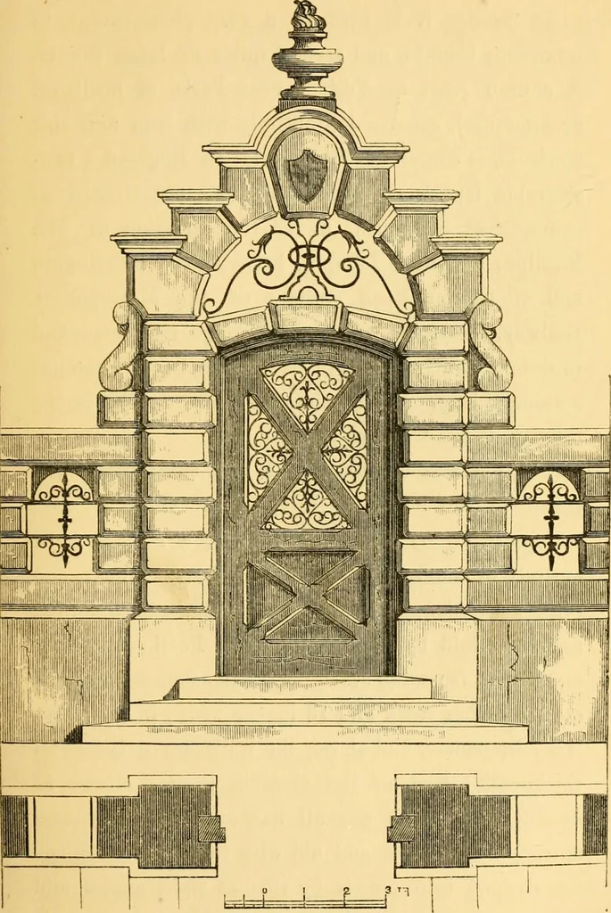 An illustration from The Englishman's house, from a cottage to a mansion. A practical guide to members of building societies, and all interested in selecting or building a house, 1871, leaf 101