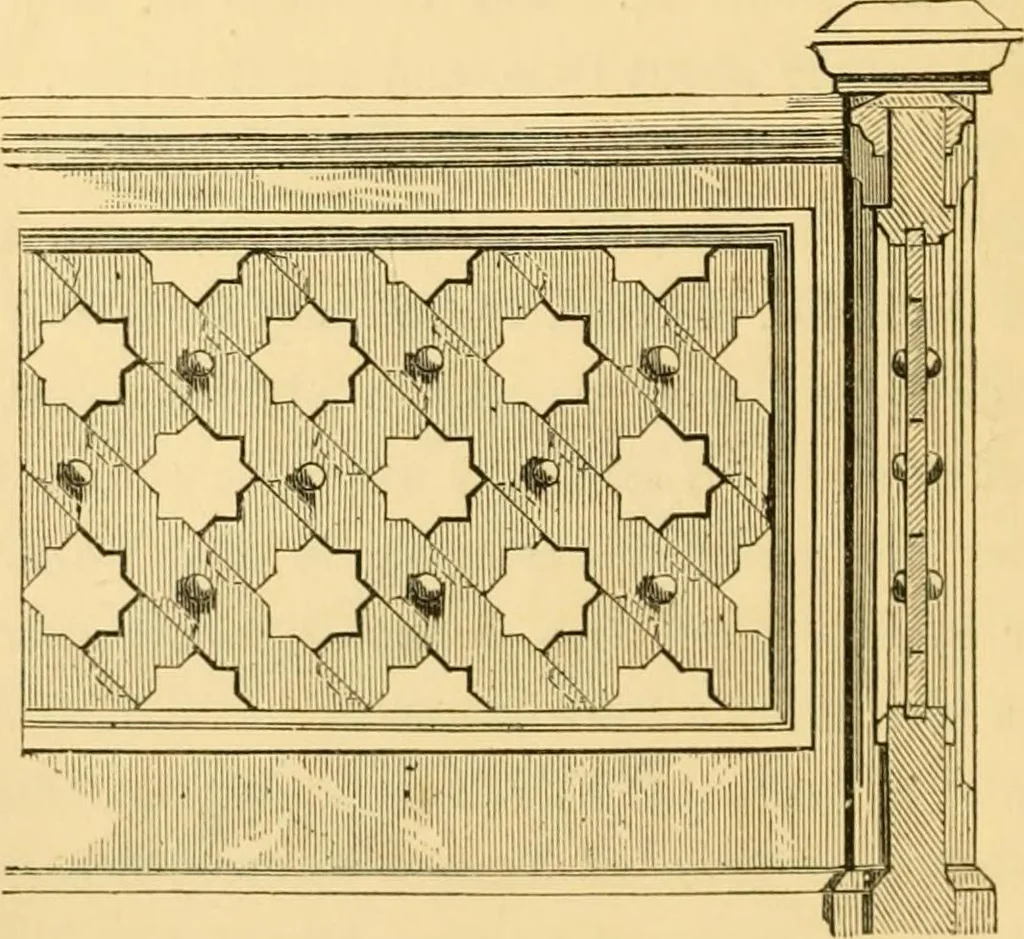 An illustration from The Englishman's house, from a cottage to a mansion. A practical guide to members of building societies, and all interested in selecting or building a house, 1871, leaf 104