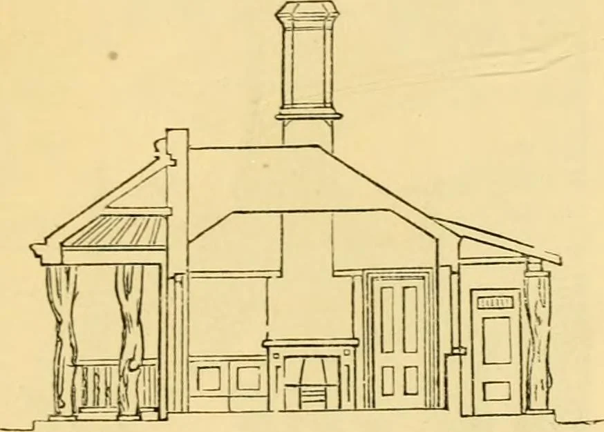 An illustration from The Englishman's house, from a cottage to a mansion. A practical guide to members of building societies, and all interested in selecting or building a house, 1871, leaf 109