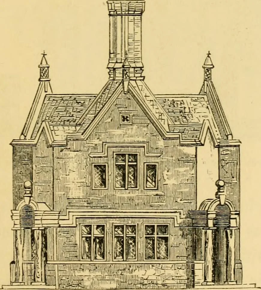 An illustration from The Englishman's house, from a cottage to a mansion. A practical guide to members of building societies, and all interested in selecting or building a house, 1871, leaf 111