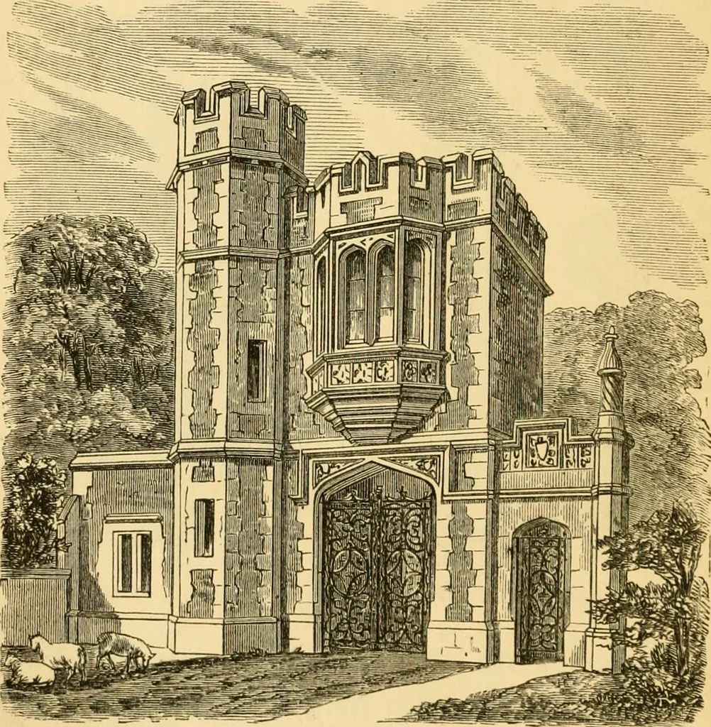 An illustration from The Englishman's house, from a cottage to a mansion. A practical guide to members of building societies, and all interested in selecting or building a house, 1871, leaf 118
